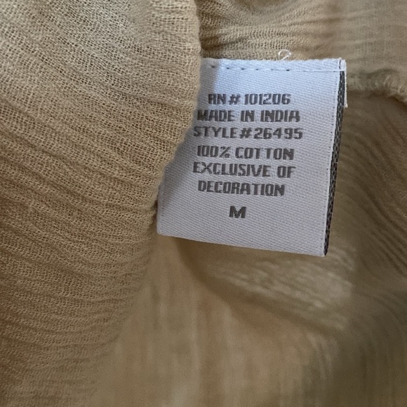 Soft Surroundings Beaded Swim Cover-Up Dress Tunic Sequin Sequence‎ Size Medium - Picture 9 of 11